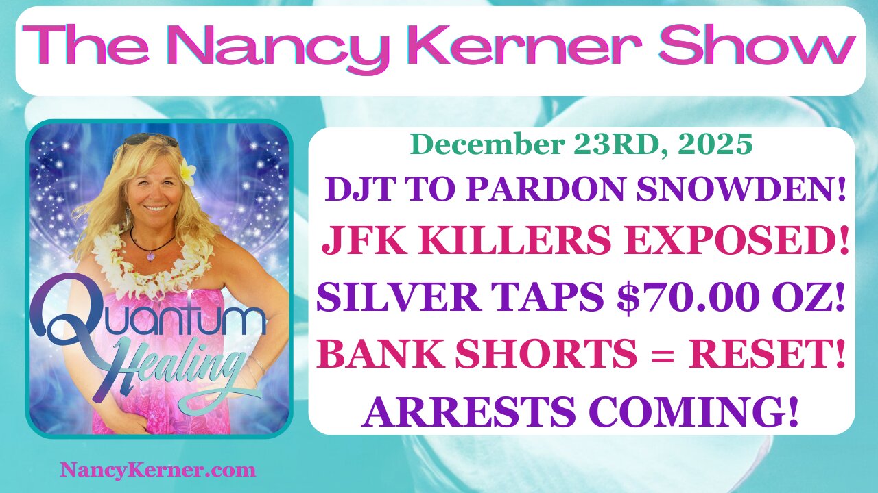 DJT to Pardon Snowden! JFK Killers Exposed! Silver Taps $70/oz! Bank Shorts=RESET! Arrests Incoming!