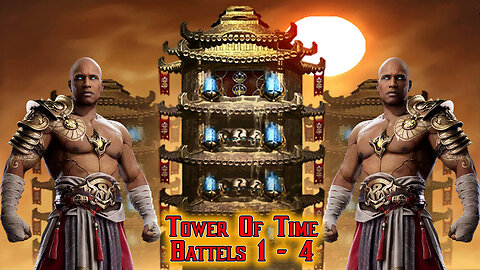 MK Mobile. Tower Of Time Battles 1 - 4