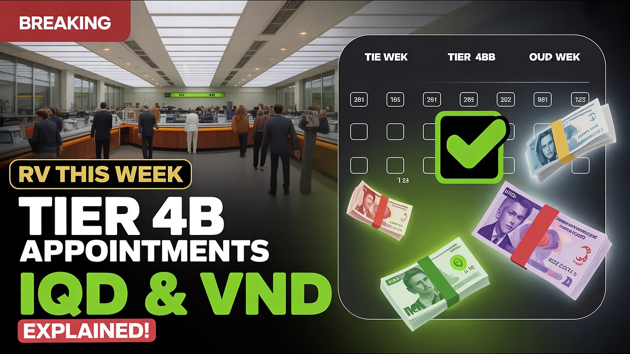 Iraqi Dinar RV This Week – Tier 4B Appointments Explained 💥 IQD Latest News