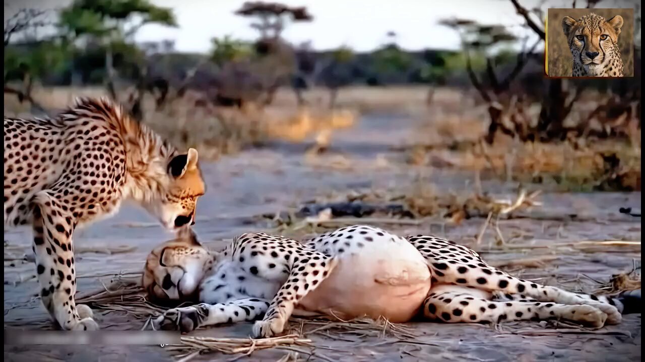 pregnant female leopard infested
