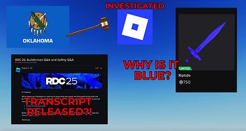 Oklahoma Investigating Roblox, Builderman Q&A RELEASED & MORE