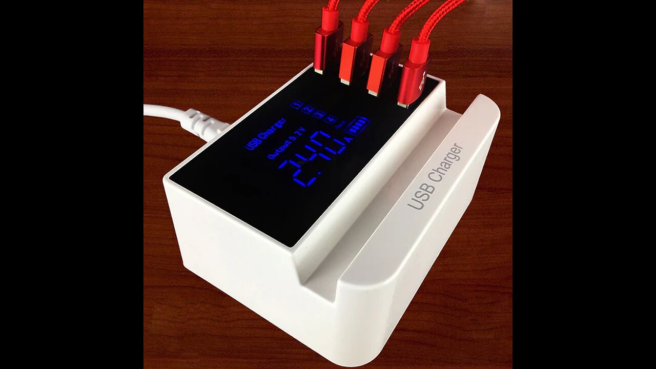 Smart 4-Port USB Charge Station & Phone Holder