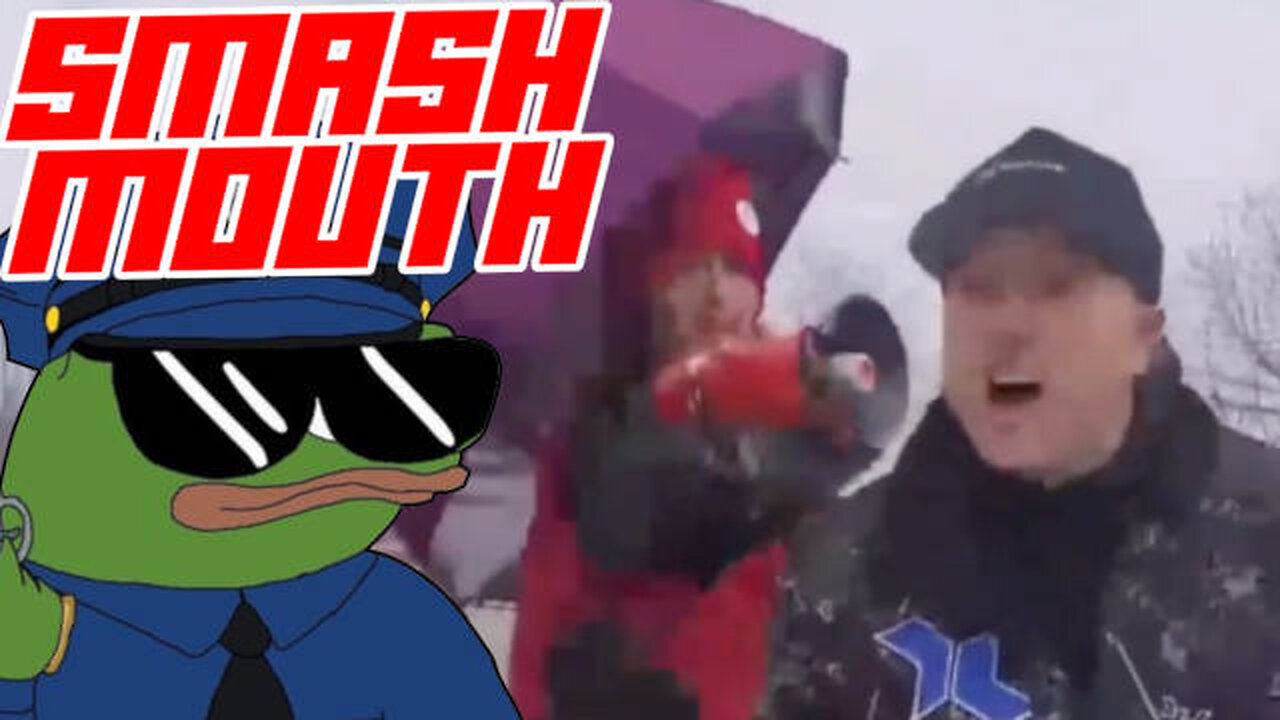 American Knocks Out "ICE Protestor" Assaulting People With a Bullhorn