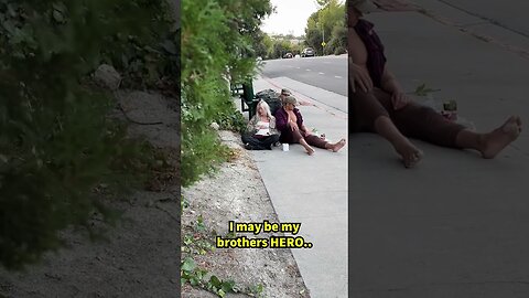 Soldier surprises homeless veteran brother