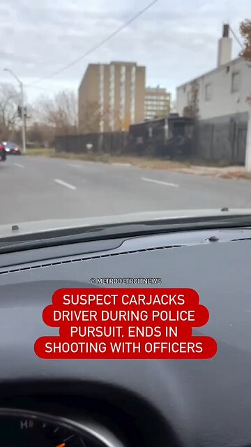 DPD chase ends with suspect shot after a carjacking on the west side. #Detroit #japd