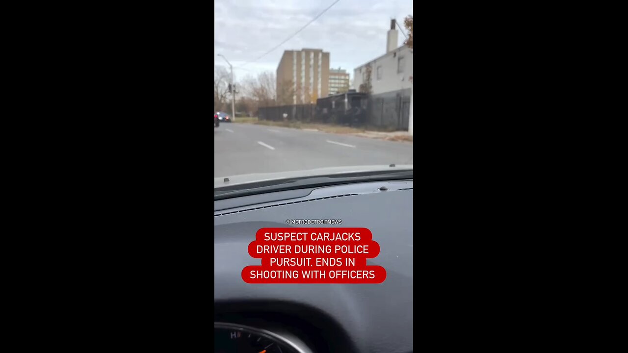 DPD chase ends with suspect shot after a carjacking on the west side. #Detroit #japd