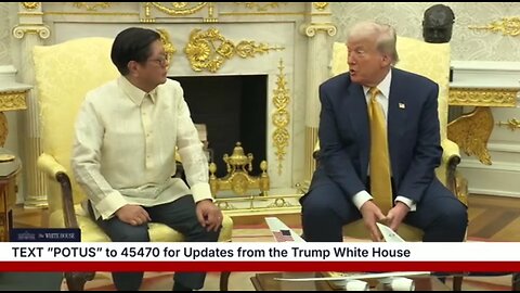Trump Participates in a Bilateral Meeting with the President of the Philippines