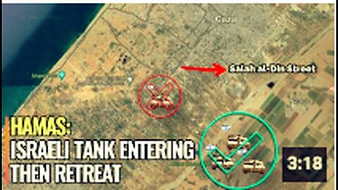 "Israeli Tank Fires on Civilian Vehicle from Salah al-Din Street, Then Retreats"
