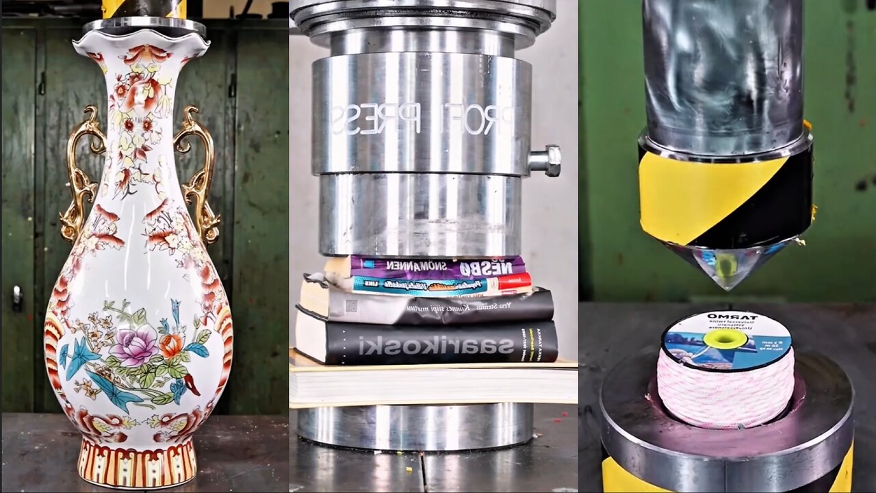 #hydraulic_press_for_books_ASMR🔥😍