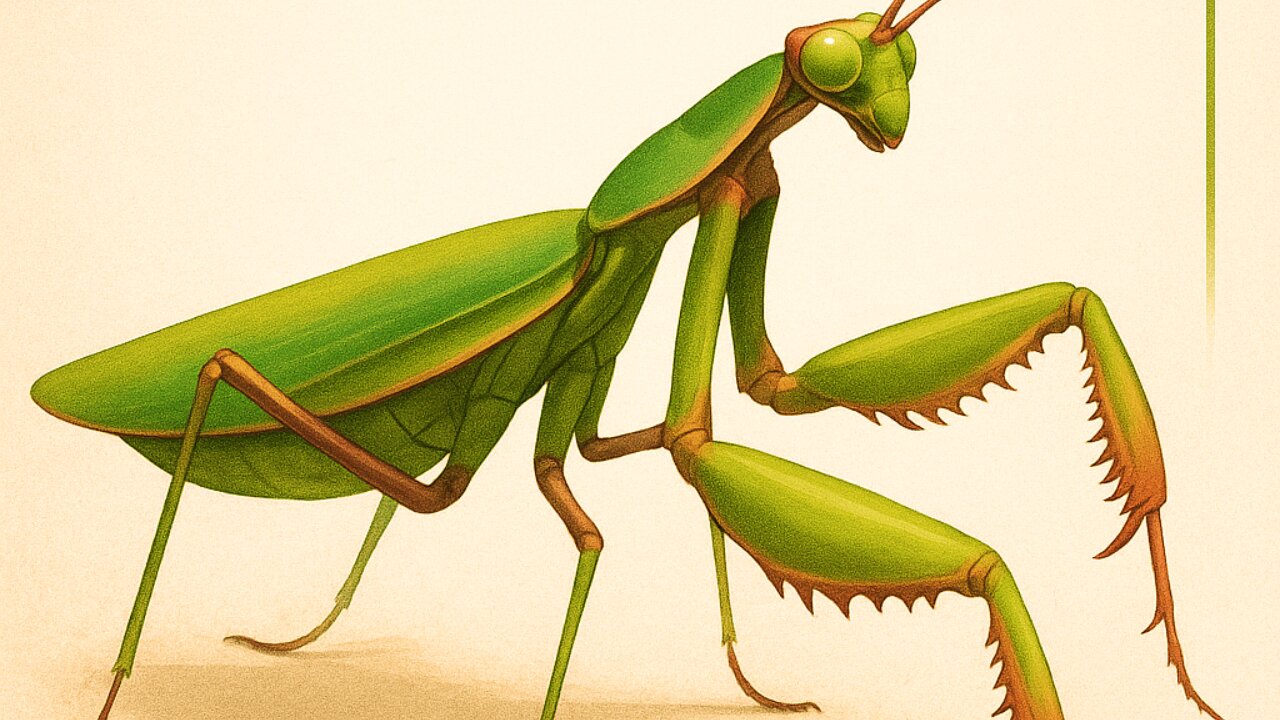 🦗 Praying Mantis 3D Model – Realistic Insect in GLB Format