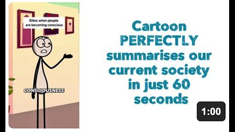 Cartoon PERFECTLY summarises our current society in just 60 seconds