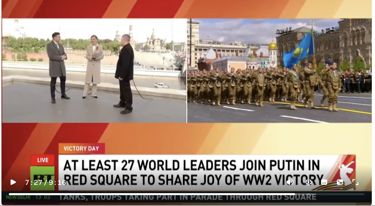 ESW Eurasia Editor Stanislav Krapivnik Interviewed by RT on Red Square Victory Day 2025