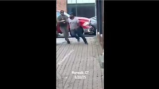 Saturday: Illegal in Norwalk, Connecticut Gets Tazed Trying to Run Away from ICE 8.16.25