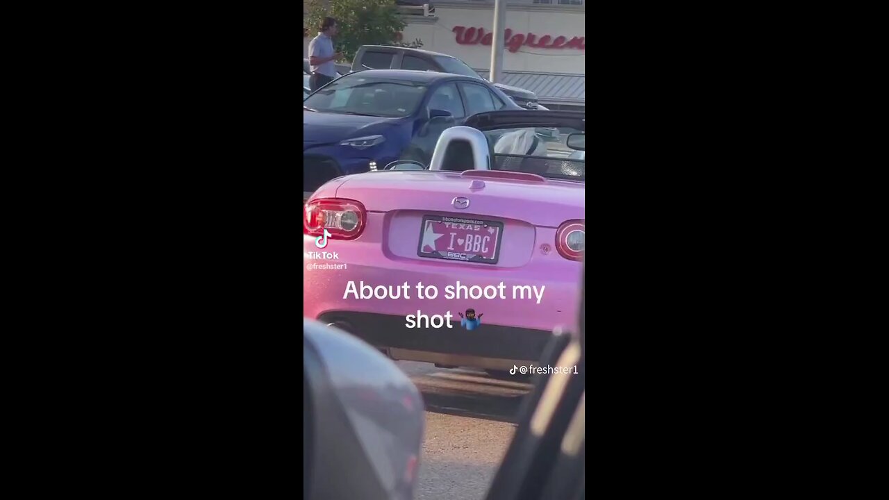 👀 White Woman going viral for having "I ❤ BBC" license plate.