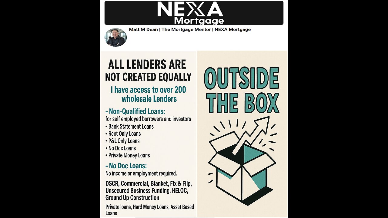 Outside The Box: Investment Property Loans