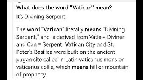 The Vatican and Jesuits of Rome control of America -- Pastor Bill Hughes