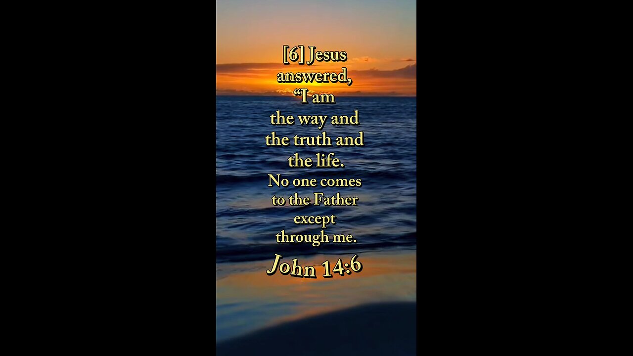John 14:6 (NIV)