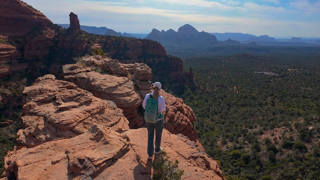 Exploring off trail in Sedona, Arizona