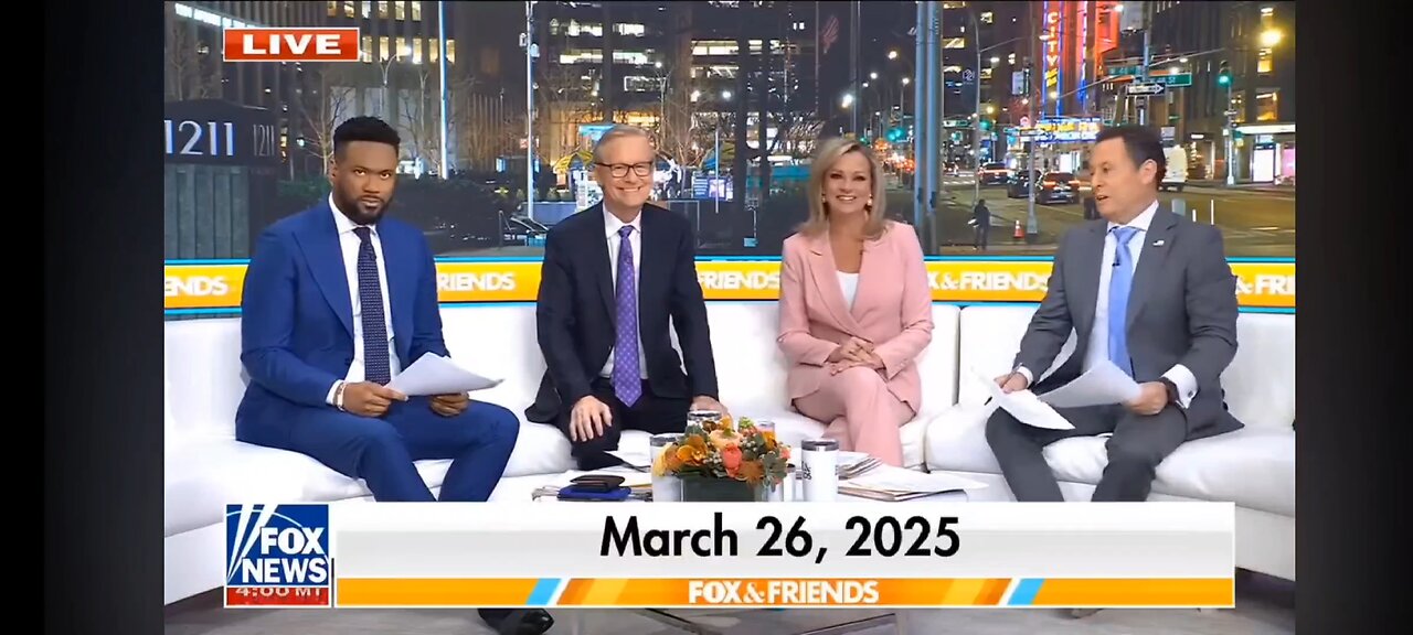 03/26/2025 Fox and Friends News today.