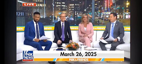 03/26/2025 Fox and Friends News today.