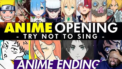 100 Anime OPs & EDs & Try Not To Sing & Dance Reaction