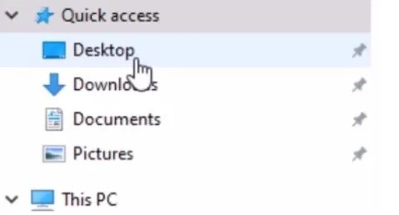 Unpin quick folders in Windows Explorer pin / unpin