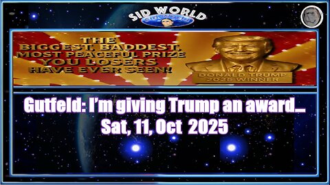 Gutfeld- I’m giving Trump an award…