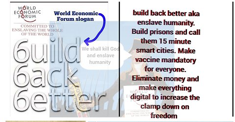 Urgent call to arms against WEF; WHO; "United Nations"...Turn to God...