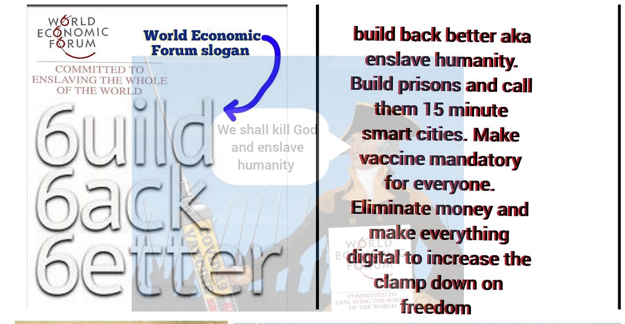 Urgent call to arms against WEF; WHO; "United Nations"...Turn to God...
