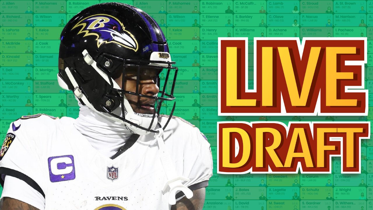 Crush the Competition: LIVE Fantasy Football Draft Like a PRO!