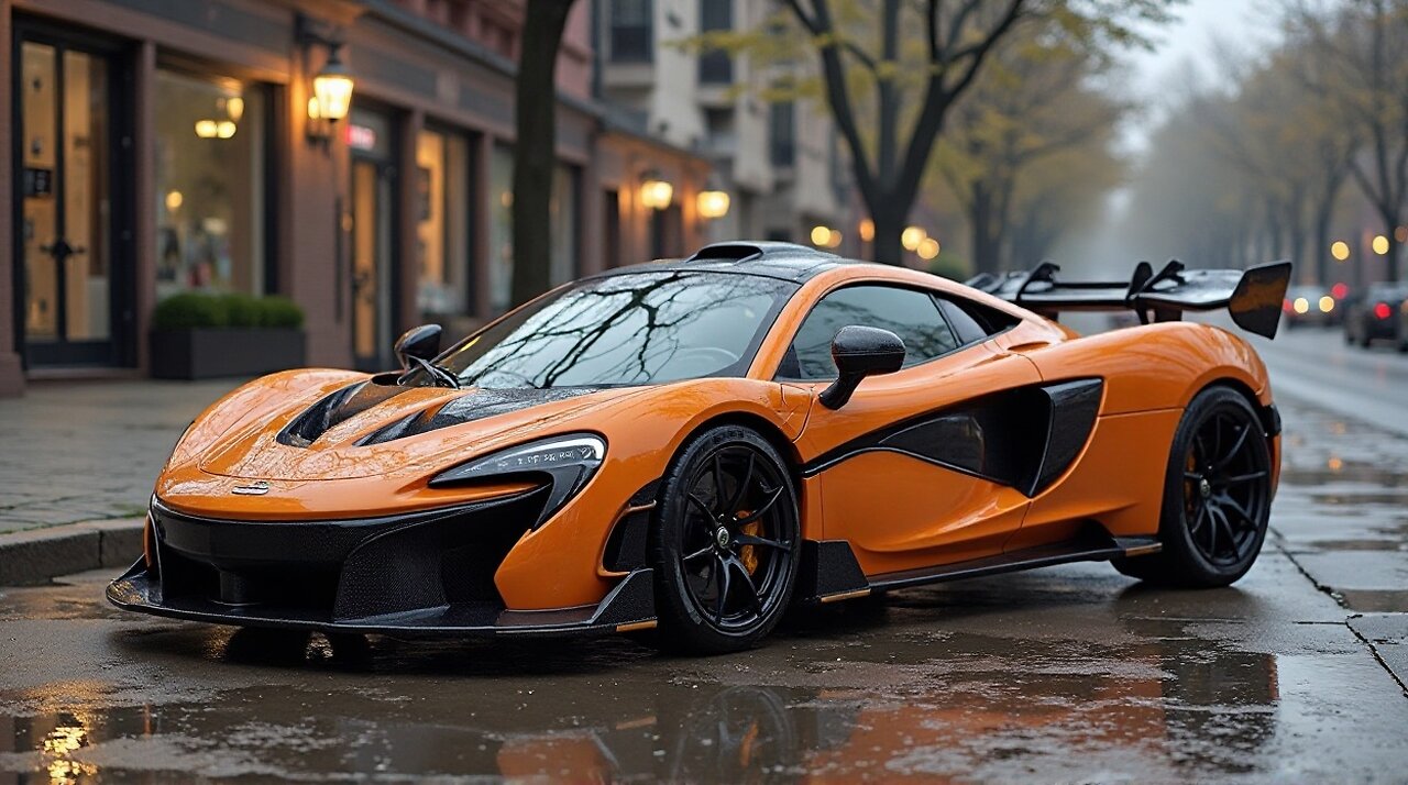 Mclaren P1 Car Driving On The road