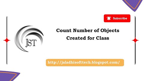 Count Number of Object Created