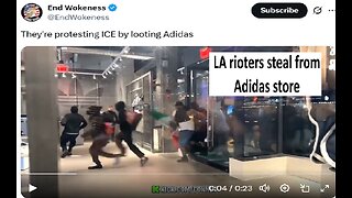 Adidas store robbed as LA burns