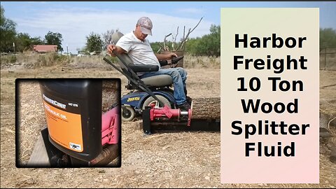 Harbor Freight 10 Ton Log Splitter Fluid
