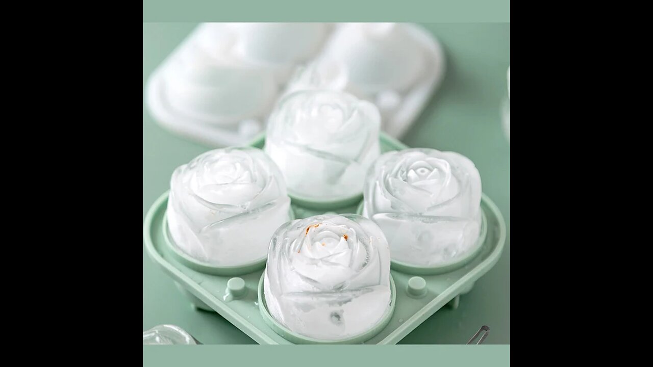 Romantic Rose Ice Cube Tray, for Ice, Baking & More
