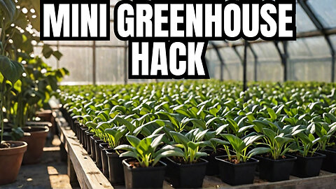 Building a Mini Greenhouse INSIDE My Greenhouse for Perfect Seedlings?