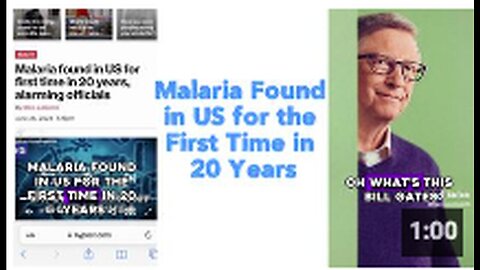 "First US Malaria Case Reported in Two Decades"