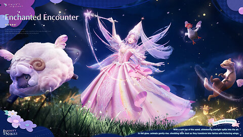 Infinity Nikki Version 1.6 Playful Season BannerGameplay Pasos encantados y Juramento del Ocaso