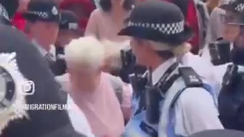 BRITISH POLICE HAVE JUST ARRESTED A 90 YEAR OLD GRANDMOTHER FOR ISRAEL 90 YEARS OLD!