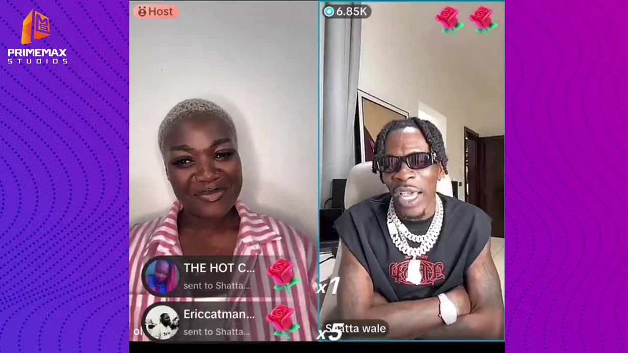 shatta wale assures ghanaians on a collabo with sarkodie during tiktok live