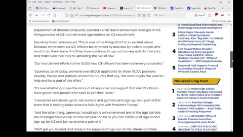 DHS Drops Age Cap, 80,000 Americans Rush to Join ICE