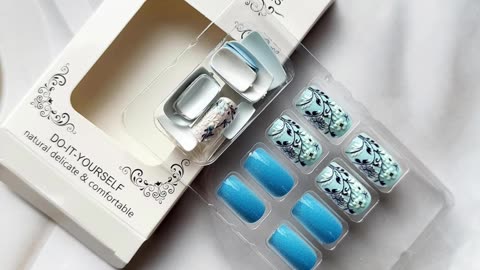 💅 Coffin Press-On Nails – Yellow Bee & Flower Design 🌼🐝