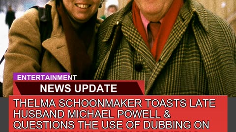 Thelma Schoonmaker Toasts Late Husband Michael Pow