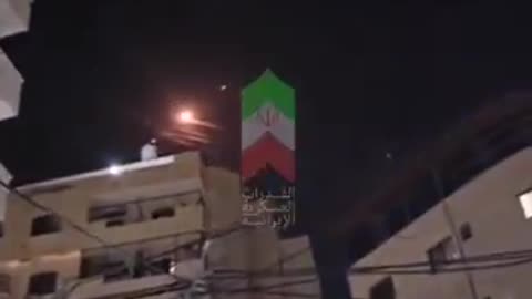 Scenes from occupied Tulkarm violent rocket salvos flying over the city.