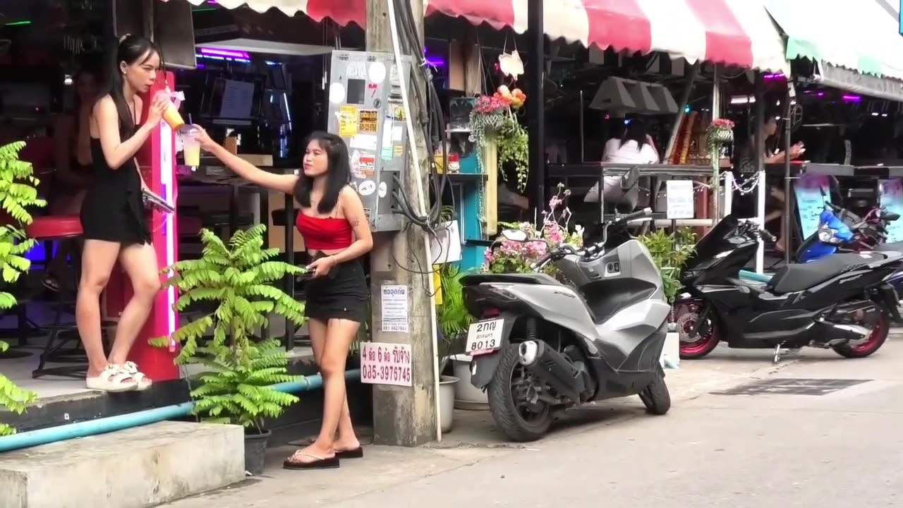 Thai nightlife with pretty girls and freelancers. #64