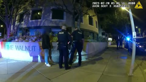 Bodycam - Cops arrest homeless man on the street