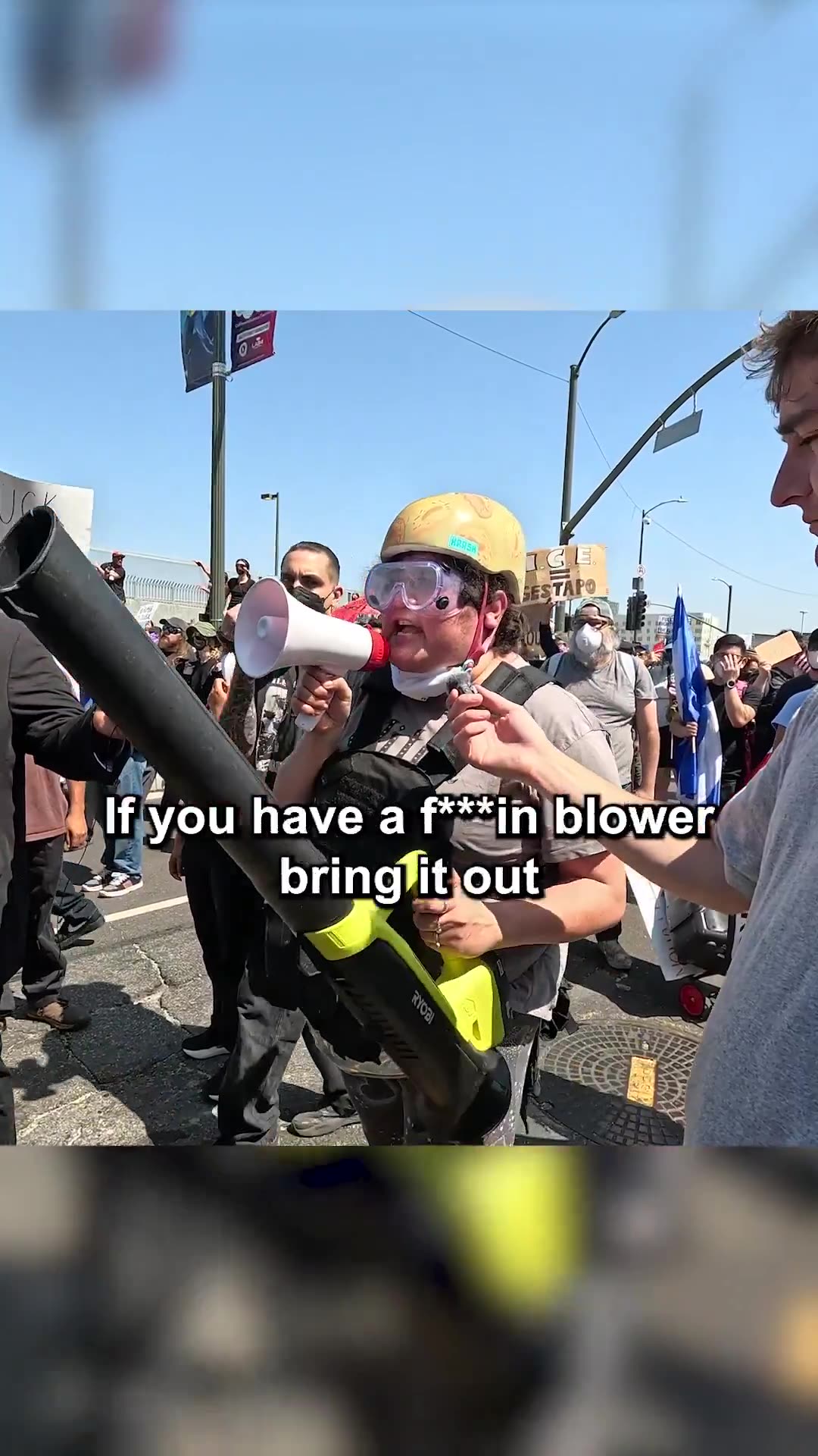 LA Riot Peaceful Protester The US belongs to Mexico “This is our city and this was Mexico”