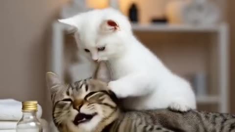 Cat massage ASMR #shorts - 2160p
