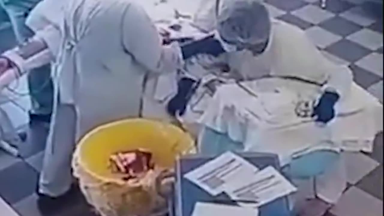 Doctors in Russia continued life-saving surgery as the massive 8.8-magnitude earthquake struck.