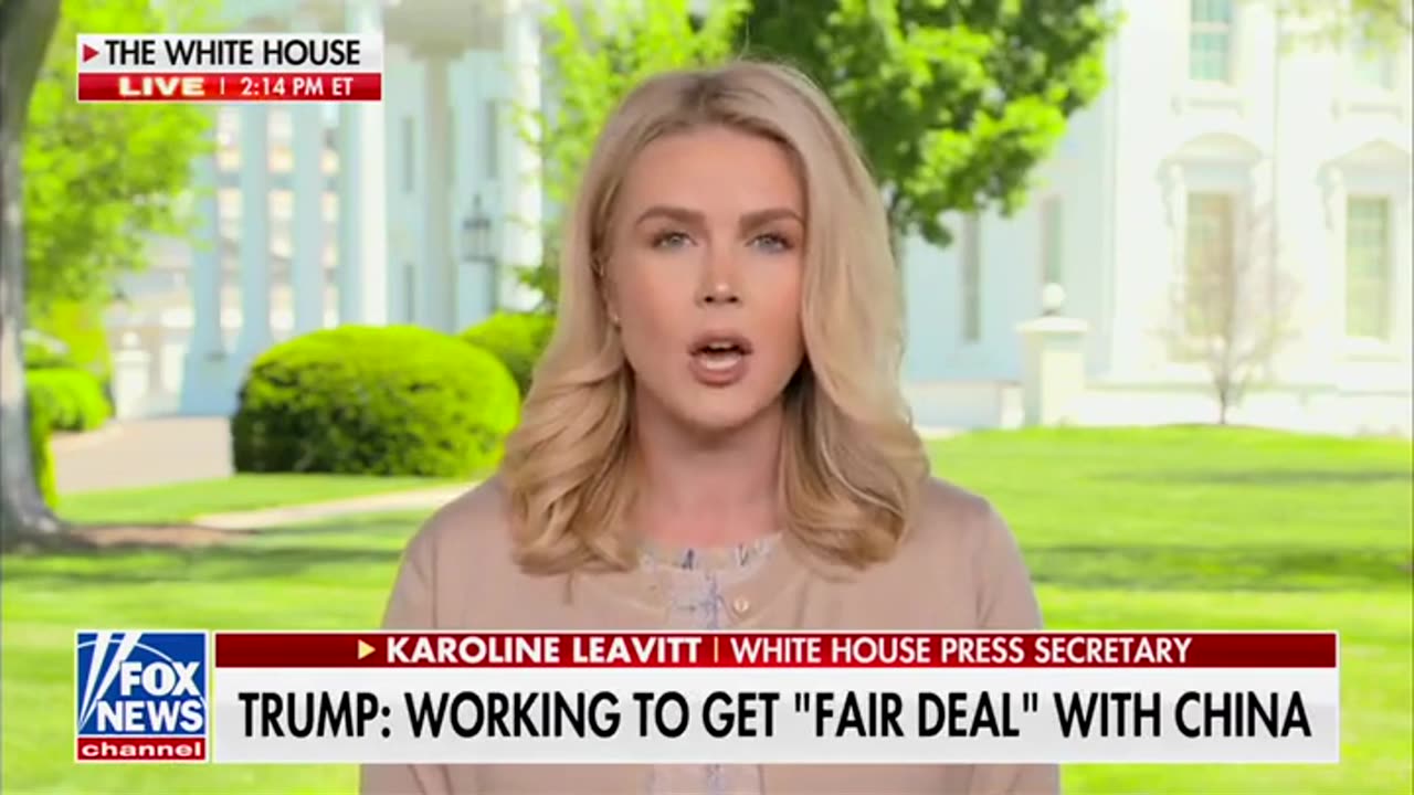 Karoline Leavitt Says There Will Be 'No Unilateral Reduction In Tariffs' Against China